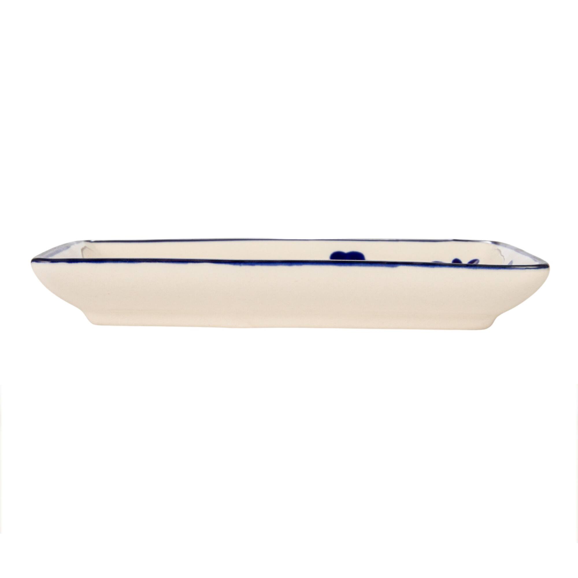 Hello Honey® Blue & Yellow Lemon Stoneware Plate, 12ct.